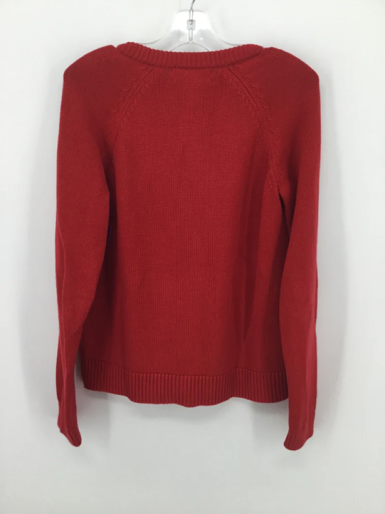 Lands' End Child Size 10 Red Sweater - girls - Image 2