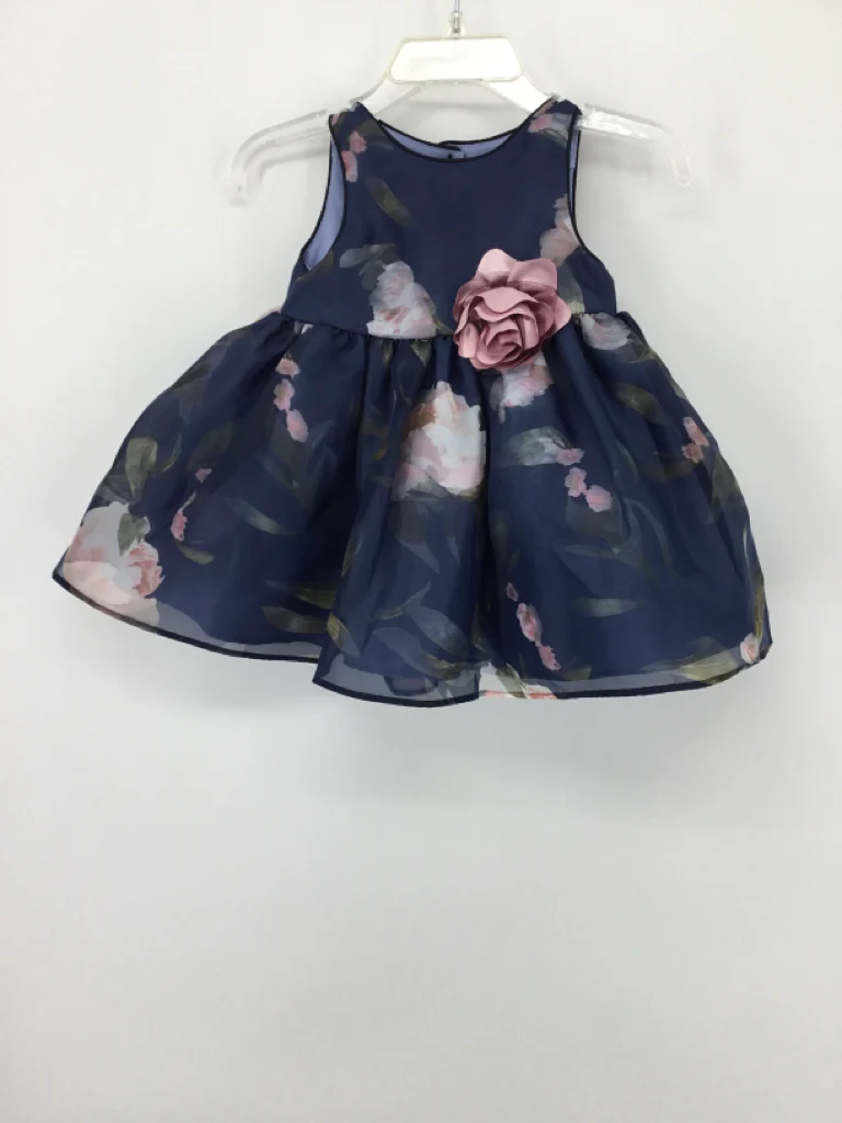 Laura Ashley Child Size 3-6 Months Blue Dress - girls