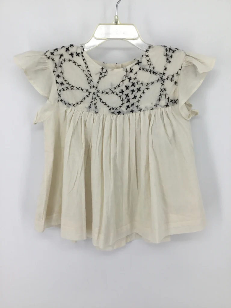 Lemon + Lucy Child Size 2 Cream Shirt - girls