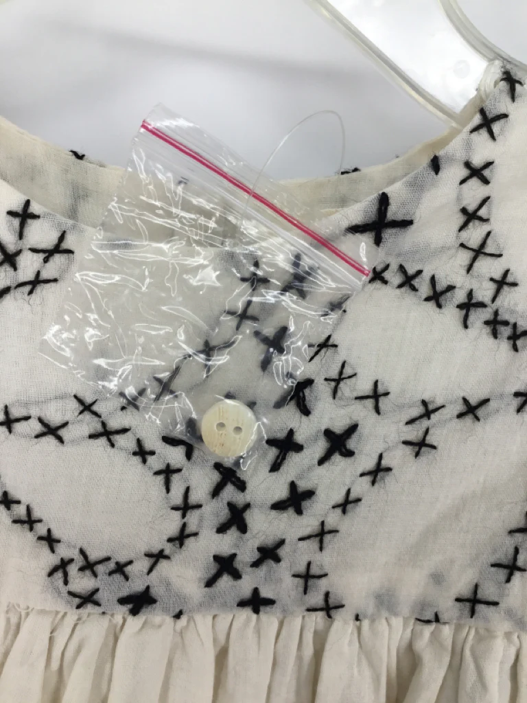 Lemon + Lucy Child Size 2 Cream Shirt - girls - Image 2
