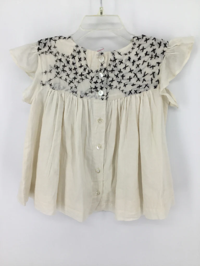 Lemon + Lucy Child Size 2 Cream Shirt - girls - Image 3