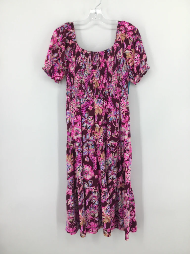 Lilly Pulitzer Child Size 8 Burgundy Dress - girls