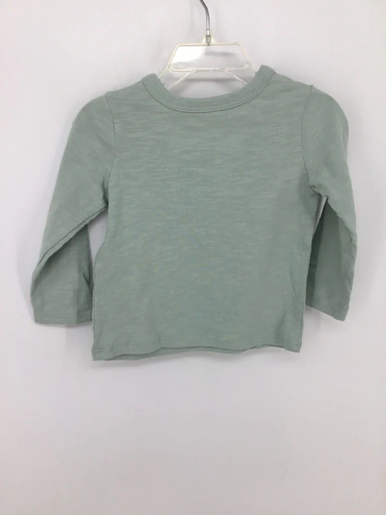Little Co Child Size 12 Months Green Christmas T-Shirt - Image 2