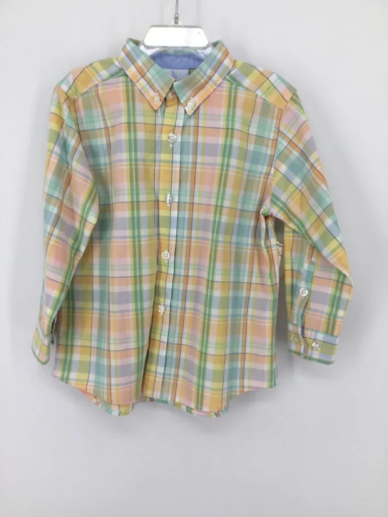 Little English Child Size 5 Multi-Color Plaid Shirt - boys