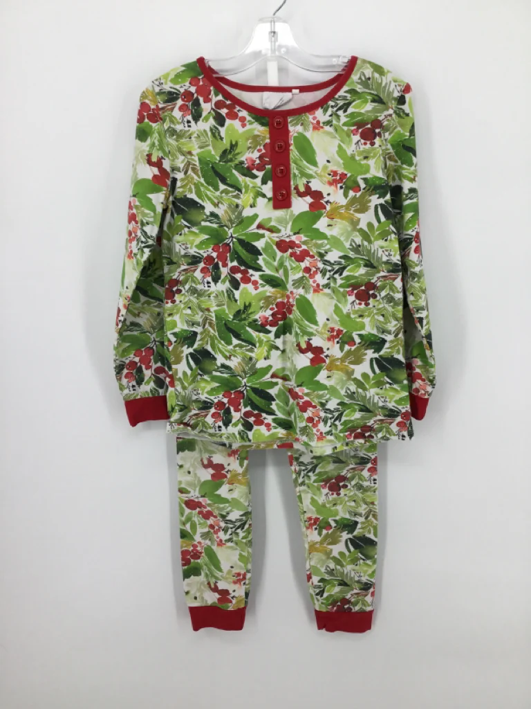 Little Magnolia Child Size 12 Green Christmas Pajamas