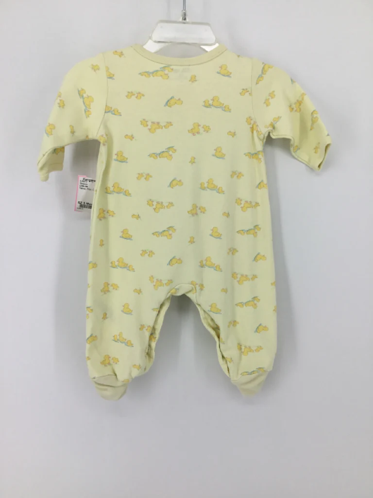 Little Me Child Size 3 Months Yellow Sleepers - Image 2