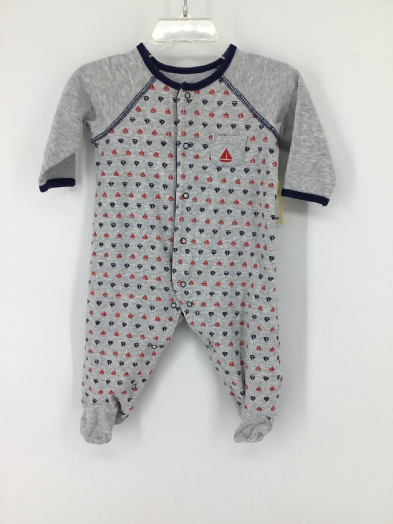 Little Me Child Size 6 Months Gray Sleepers