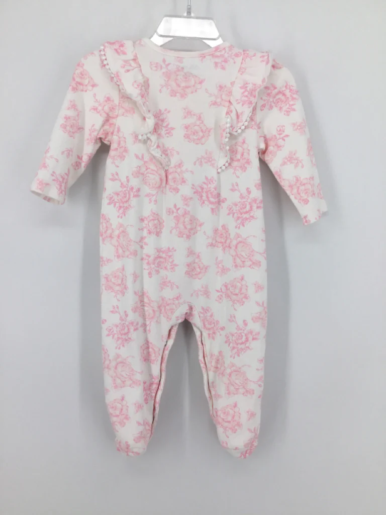 Little Me Child Size 9 Months Pink Sleepers - Image 2