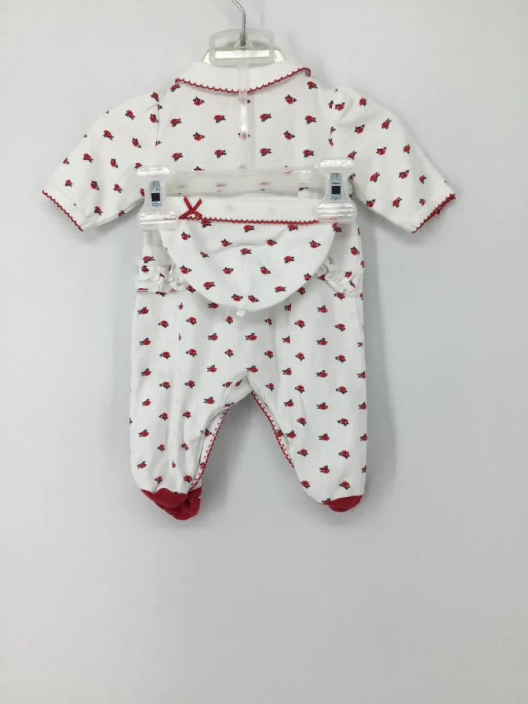 Little Me Child Size Newborn Red Christmas Sleeper - Image 2