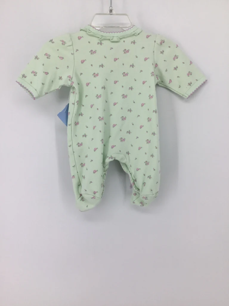 Little Me Child Size Preemie Green Sleepers - Image 2