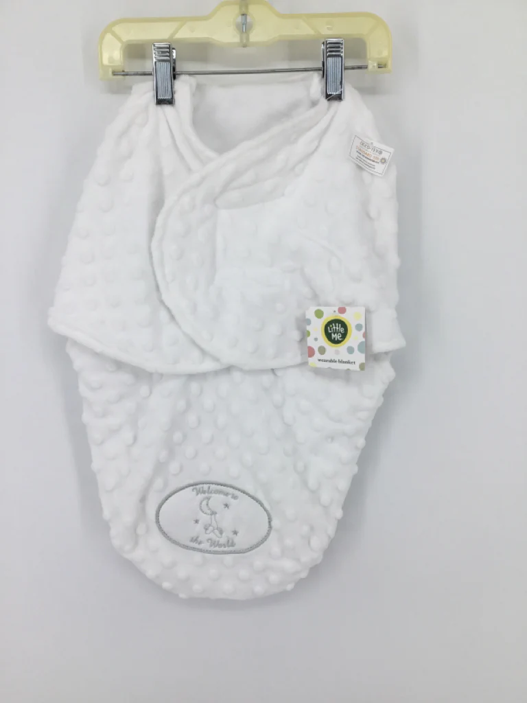 Little Me Child Size S White Sleep Sacks & Swaddles