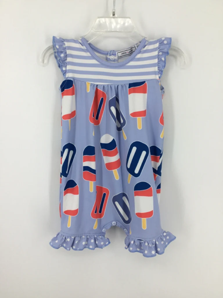 Little Millie Child Size 3 Months Blue Stars & Stripes Outfit