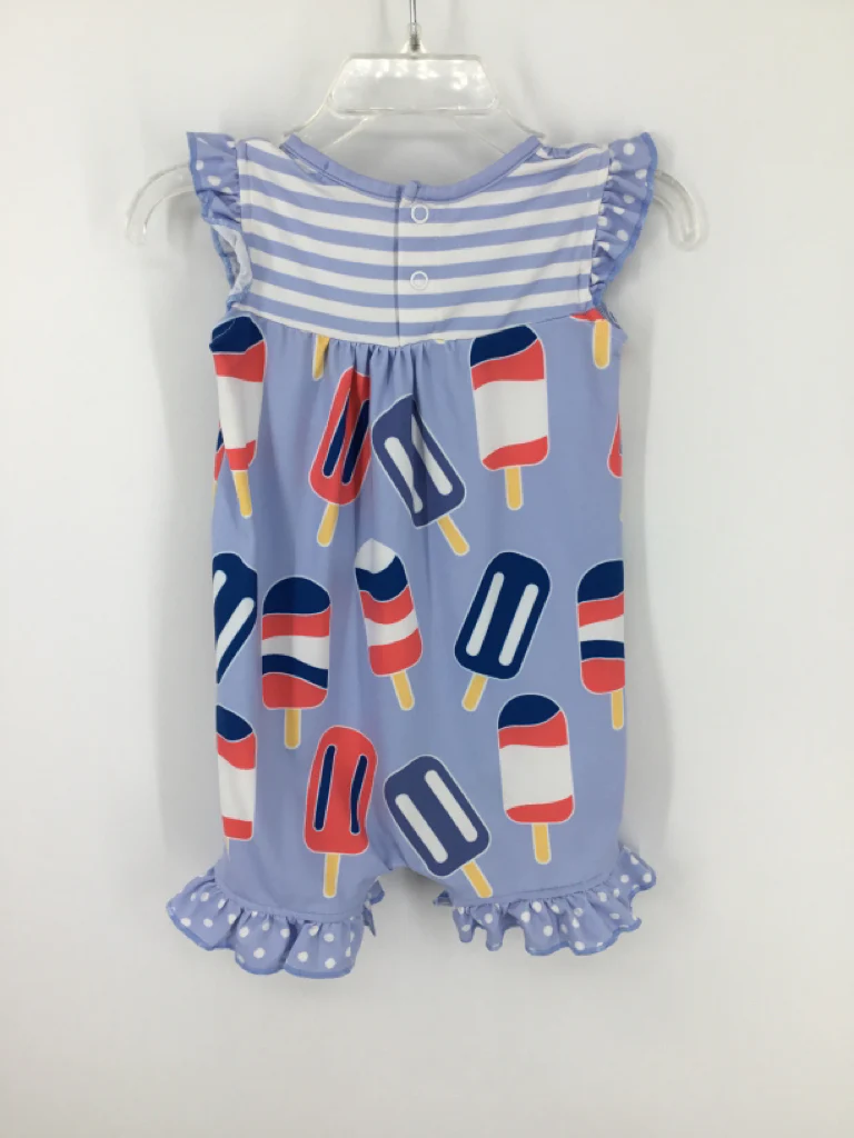 Little Millie Child Size 3 Months Blue Stars & Stripes Outfit - Image 2