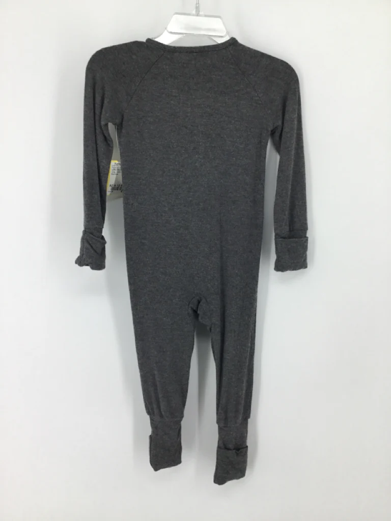 Little One Shop Child Size 6-12 Months Gray Solid Pajamas - boys - Image 2