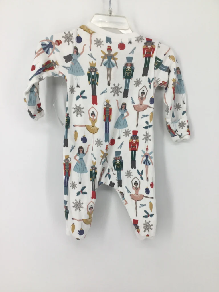 Little Planet Child Size 3 Months White Christmas Sleeper - Image 2