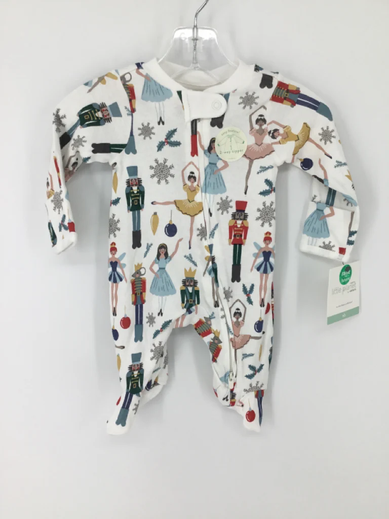 Little Planet Child Size Newborn White Christmas Sleeper