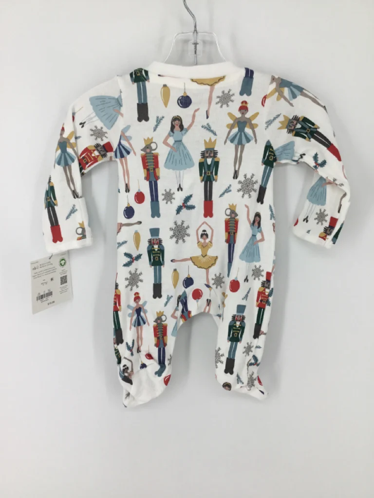 Little Planet Child Size Newborn White Christmas Sleeper - Image 3