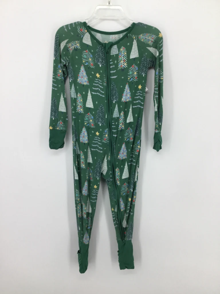 Little Sleepies Child Size 18-24 Months Green Christmas Pajamas
