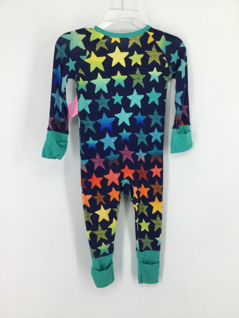 Little Sleepies Child Size 3-6 Months Blue Pajamas - girls - Image 2