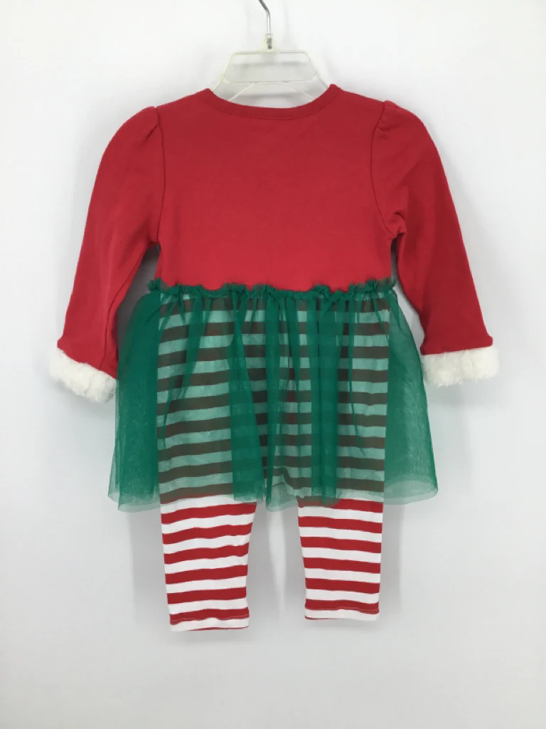 Little Wonders Child Size 6-9 Months Red Christmas Outfit - Image 2