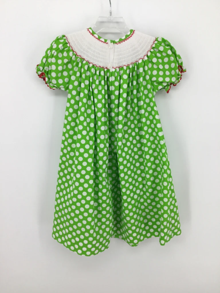 Lolly Wolly Child Size 2 Green Christmas Dress - Image 2
