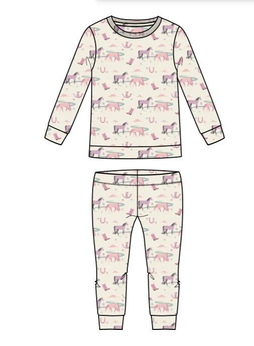 Bird & Bean Bamboo Long Sleeved PJ Set - Cassidy - Image 2