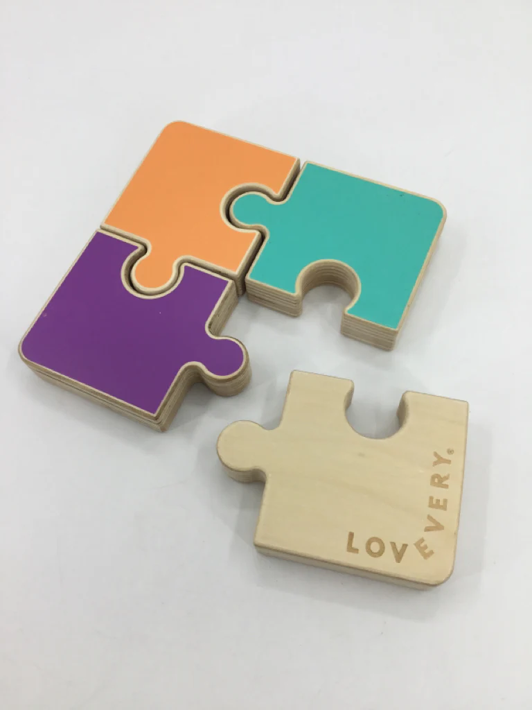 Lovevery Chunky Wooden Puzzle - 4 pcs