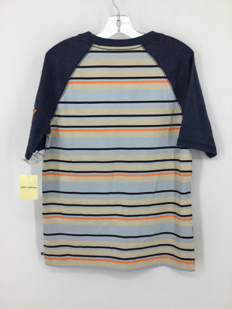 Lucky Brand Child Size 8 Blue Stripe T-shirt - boys - Image 3