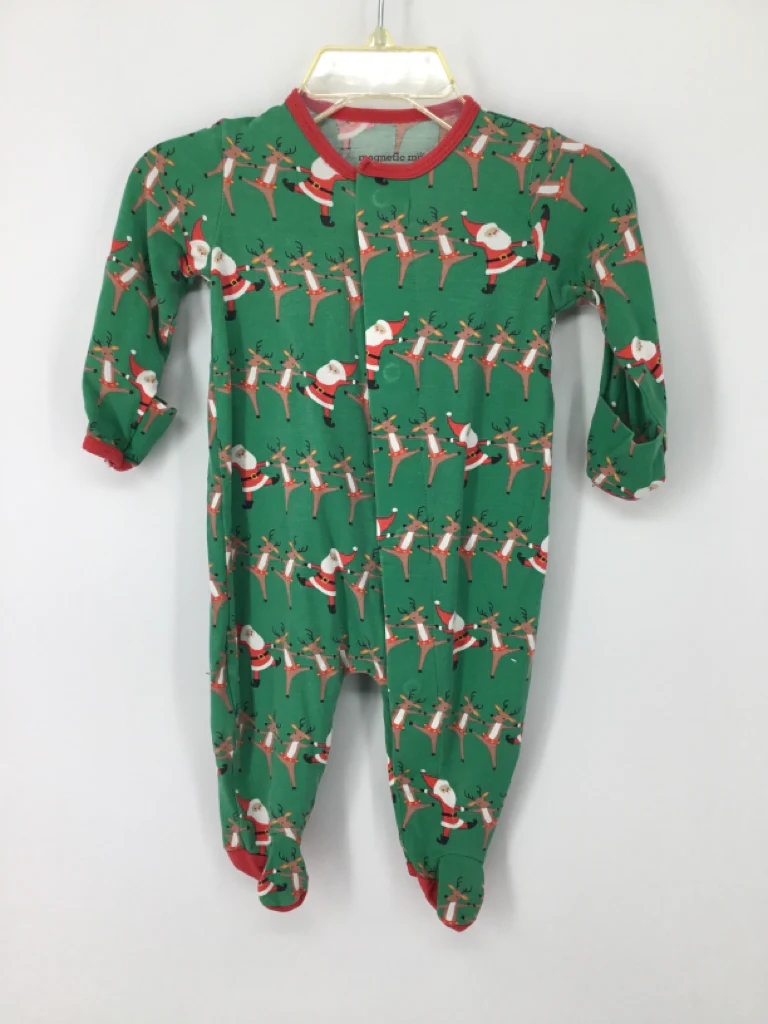 Magnetic Me Child Size 0-3 Months Green Christmas Sleeper