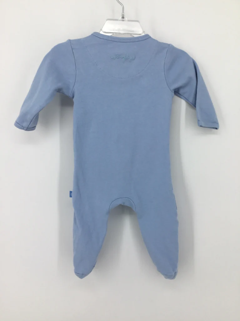 Magnetic Me Child Size 3-6 Months Blue Sleepers - Image 2