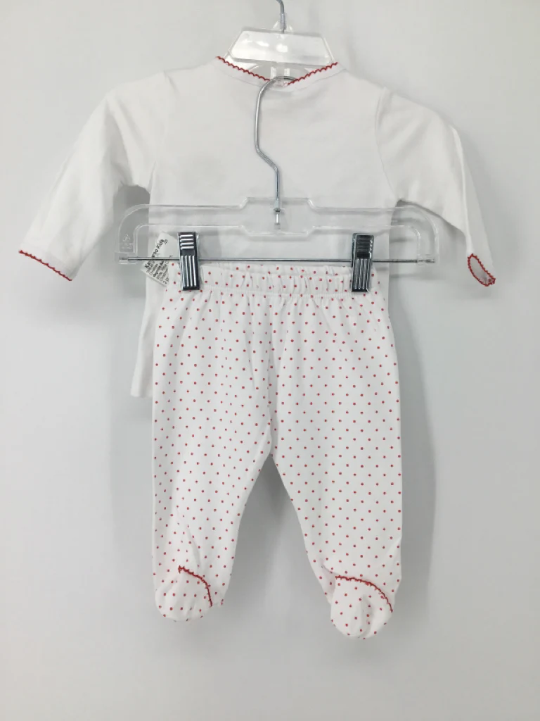 Magnolia Baby Child Size 6 Months White Christmas Outfit - Image 2