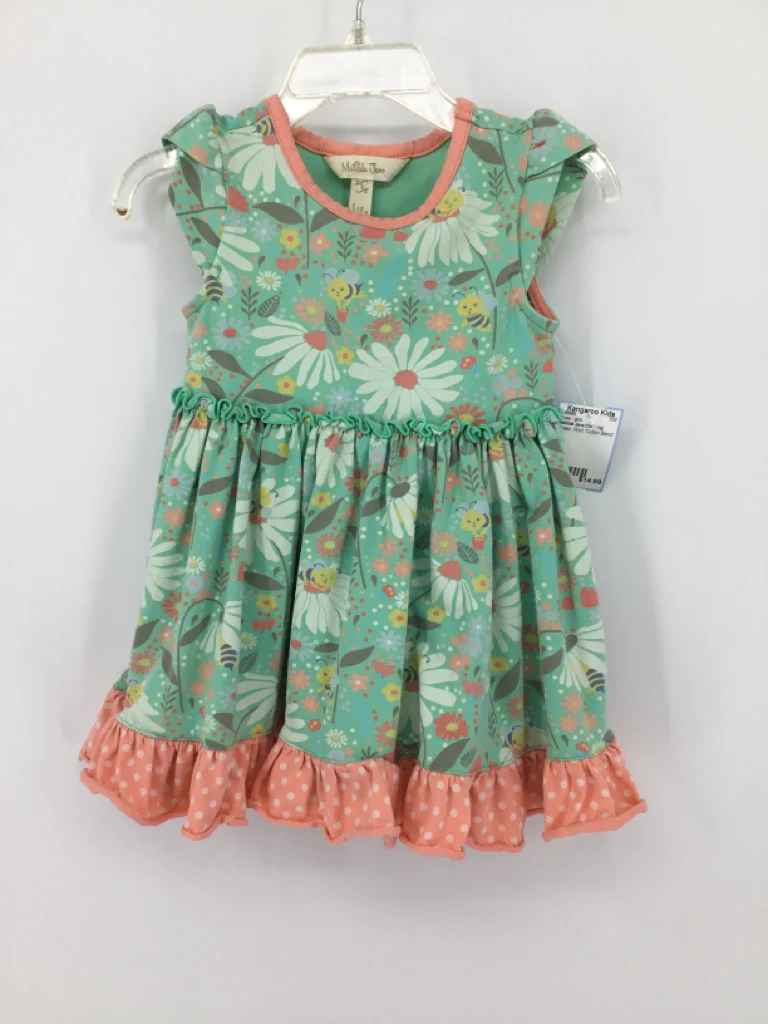 Matilda Jane Clothing Child Size 2 Green Dress - girls