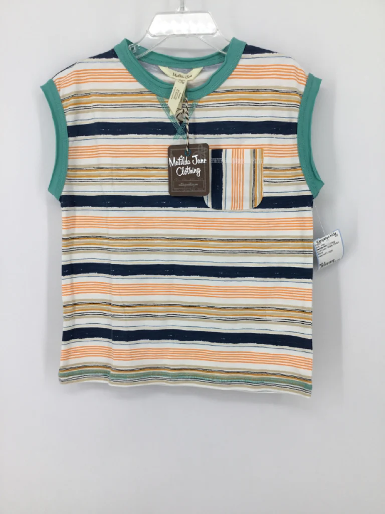 Matilda Jane Clothing Child Size 4 Multi-Color Stripe Shirt - boys