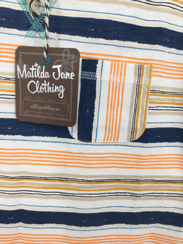 Matilda Jane Clothing Child Size 4 Multi-Color Stripe Shirt - boys - Image 2