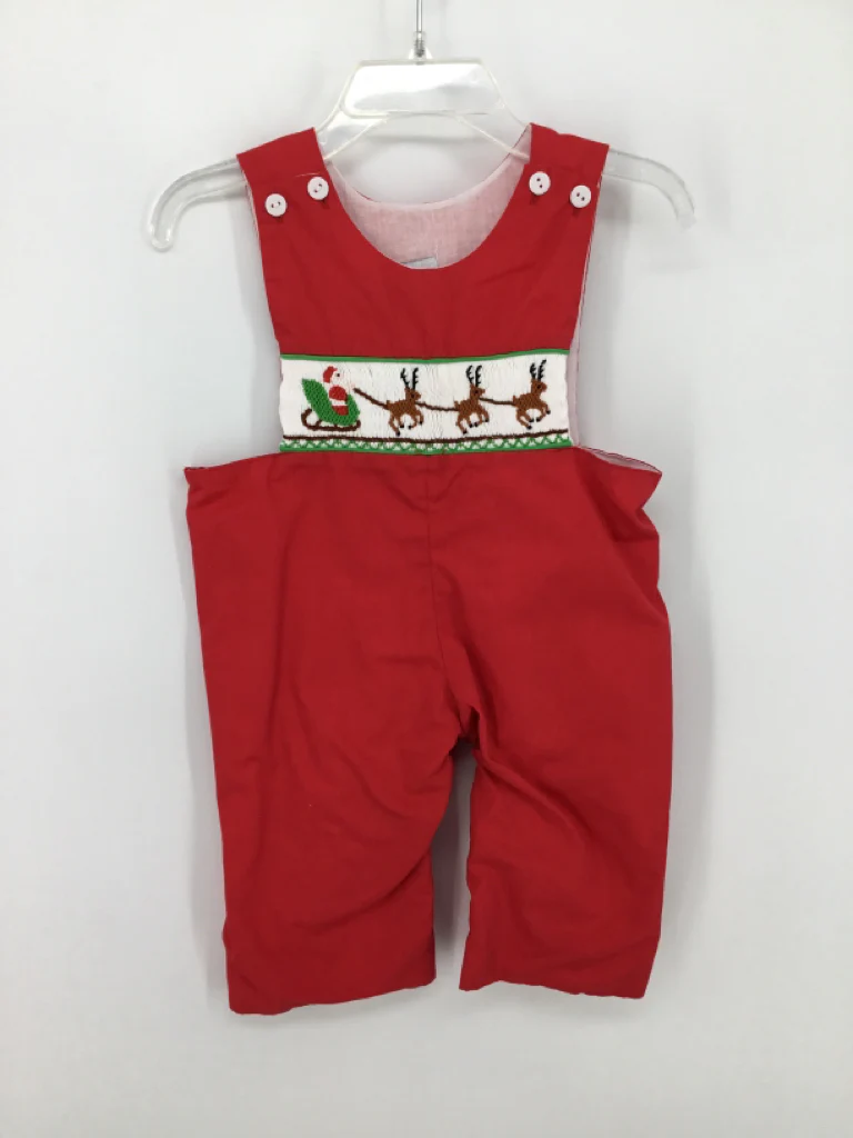 Max J Child Size 6 Months Red Christmas Outfit