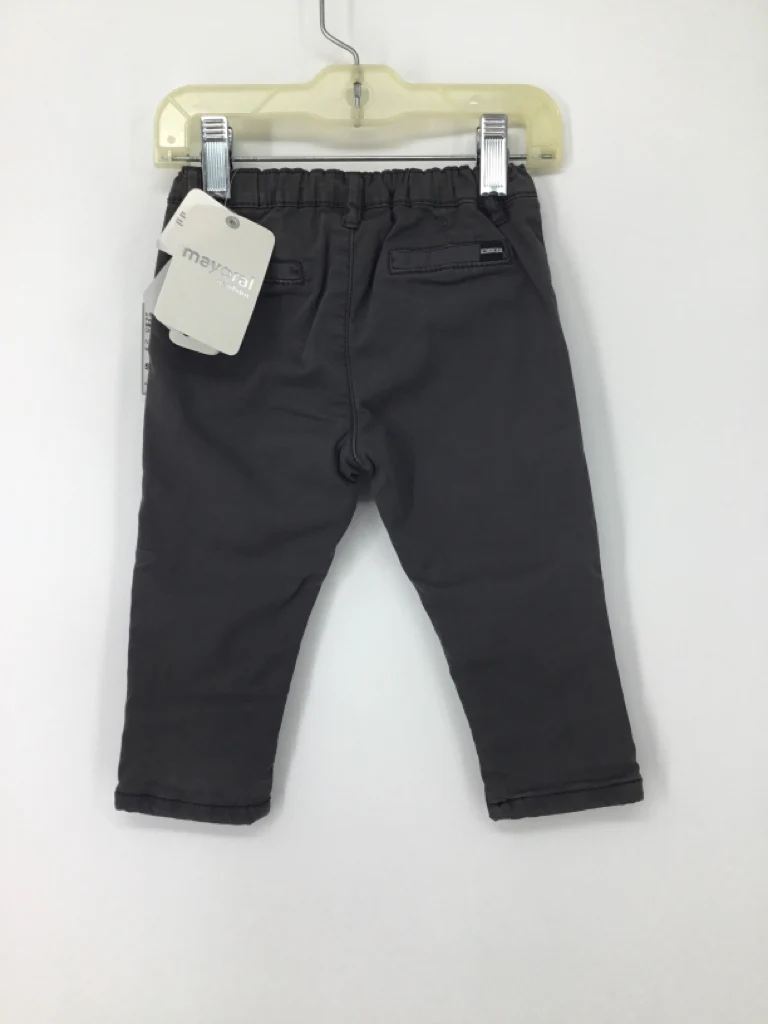Mayoral Child Size 12 Months Gray Solid Pants - boys - Image 3