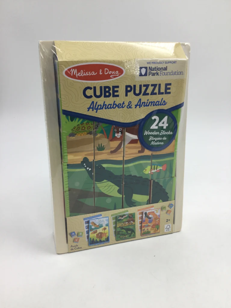 Melissa & Doug Cube Puzzle - Alphabet & Animals