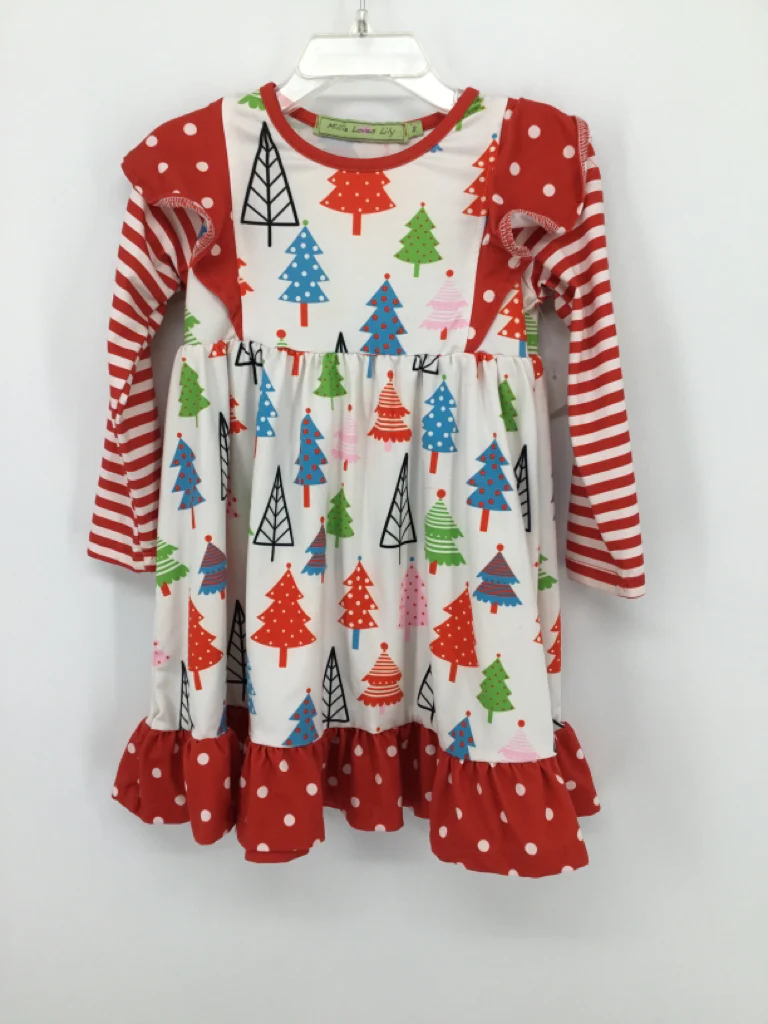 Millie Loves Lily Child Size 3 Red Christmas Dress