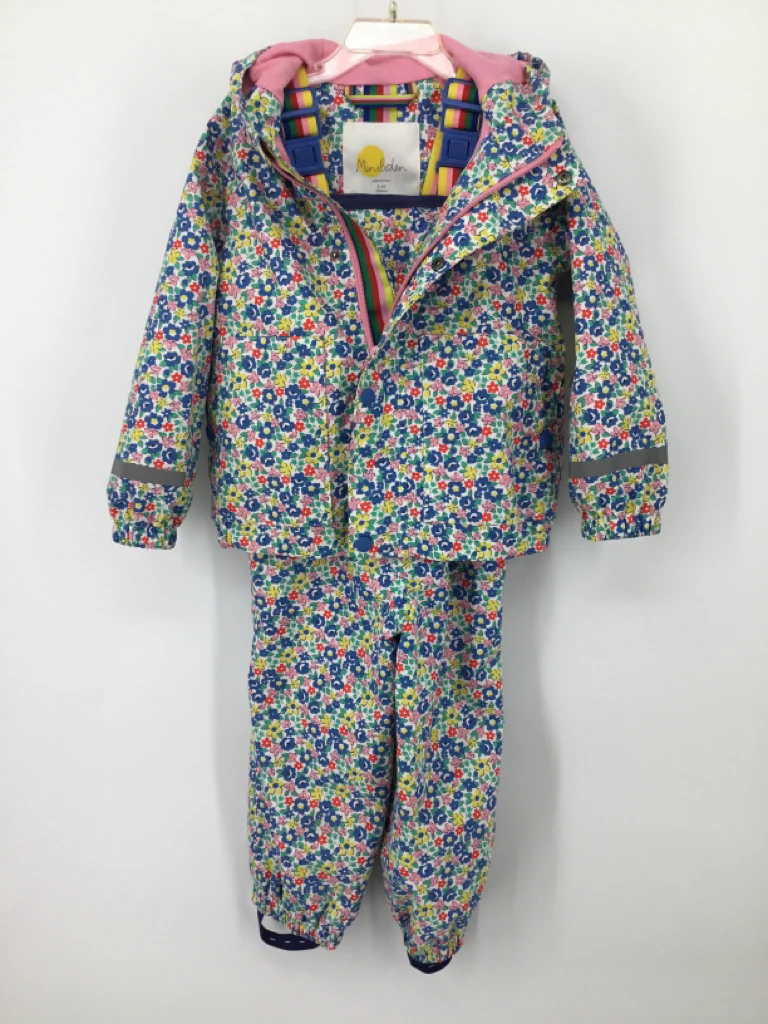 Mini Boden Child Size 3 Multi-Color Raincoat - girls