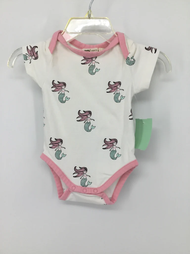 Monica + Andy Child Size 0-3 Months Pink Onesie