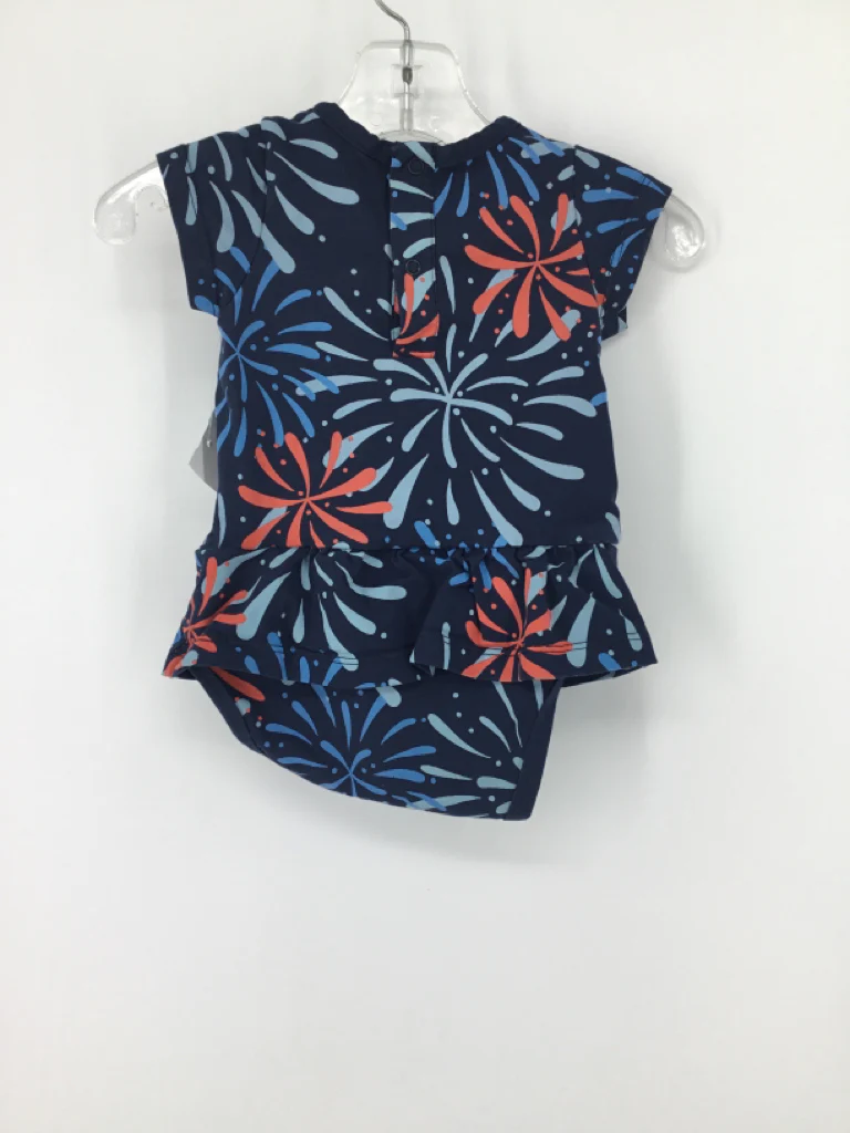 Monica + Andy Child Size 3-6 Months Blue Stars & Stripes Outfit - Image 2