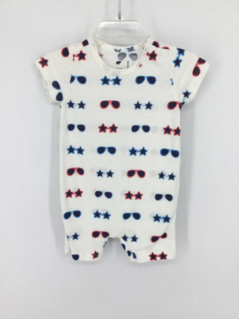 Monica + Andy Child Size 3-6 Months Emerald Stars & Stripes Outfit