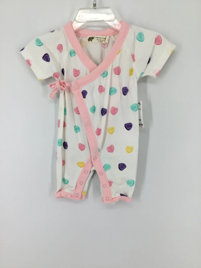 Monica + Andy Child Size 3-6 Months Pink Valentine's Day Outfit