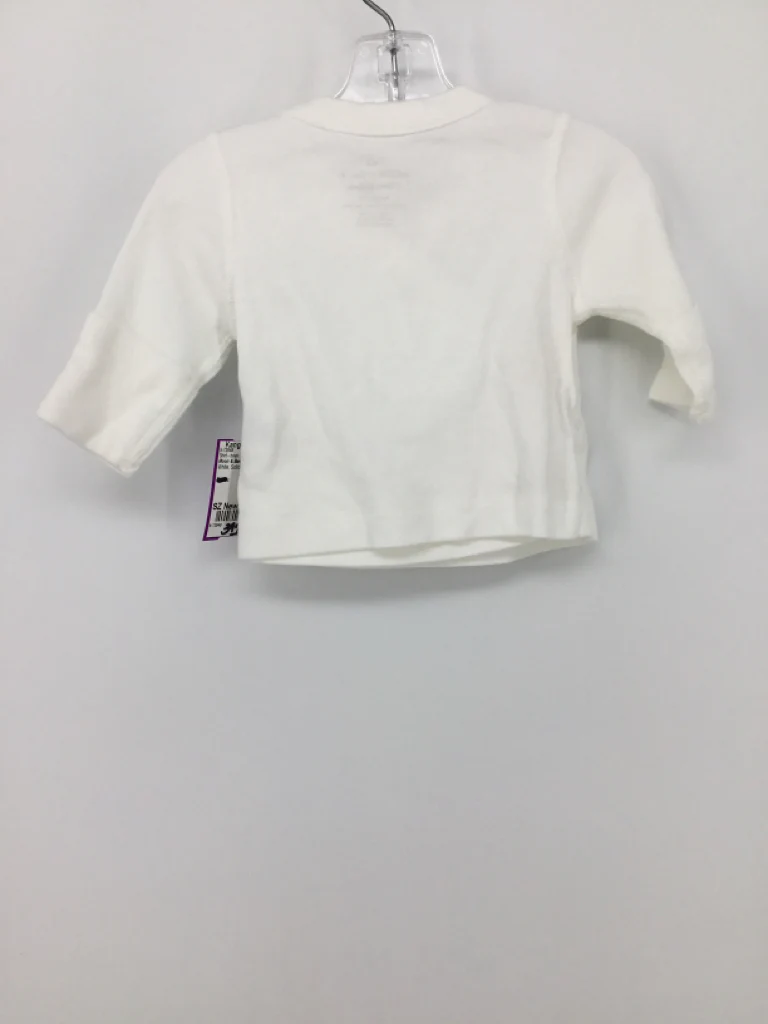 Moon & Back by Hanna Andersson Child Size Newborn White Solid Shirt - boys - Image 2