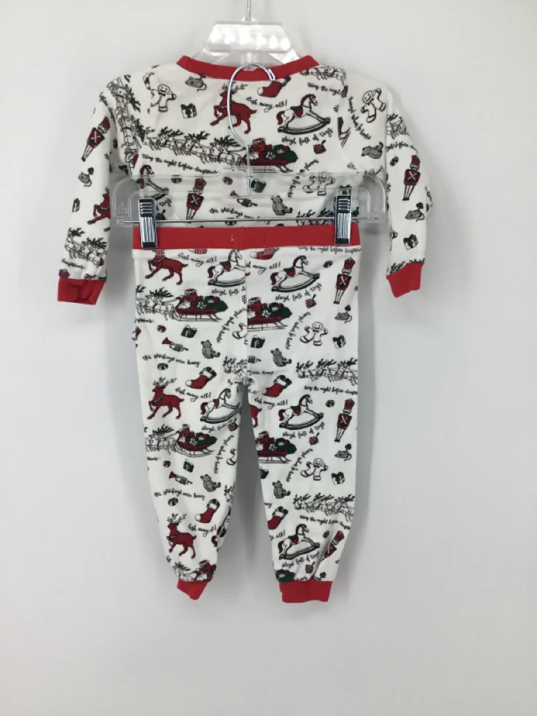 Mudpie Child Size 12-18 Months Red Christmas Pajamas - Image 2
