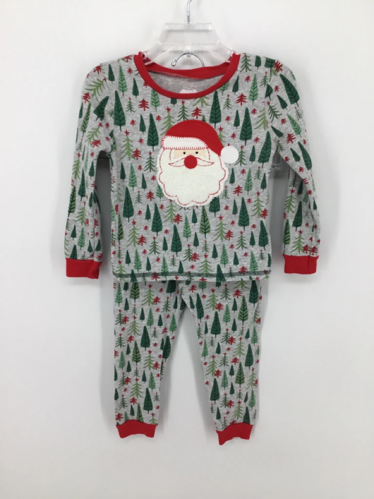 Mudpie Child Size 24 Months Gray Christmas Pajamas