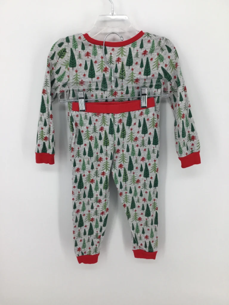Mudpie Child Size 24 Months Gray Christmas Pajamas - Image 2