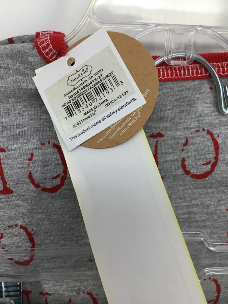 Mudpie Child Size 24 Months Gray Christmas Pajamas - Image 2