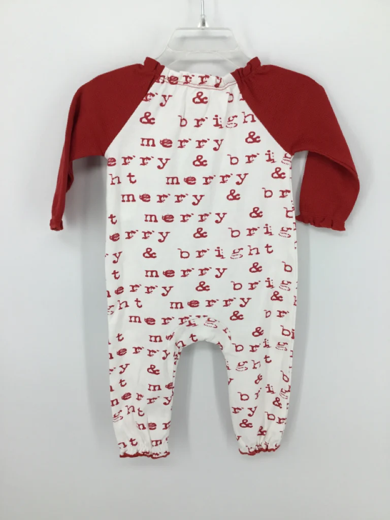 Mudpie Child Size 3-6 Months Red Christmas Outfir - Image 2