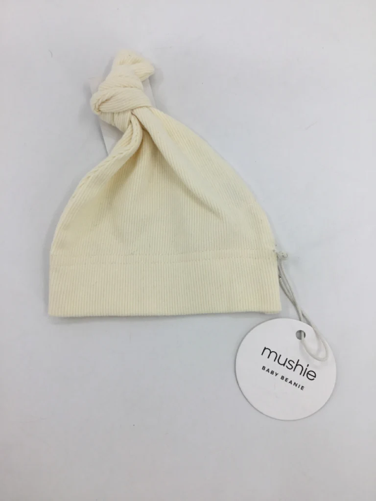 Mushie Child Size 0-3 Months Cream Hats - girls